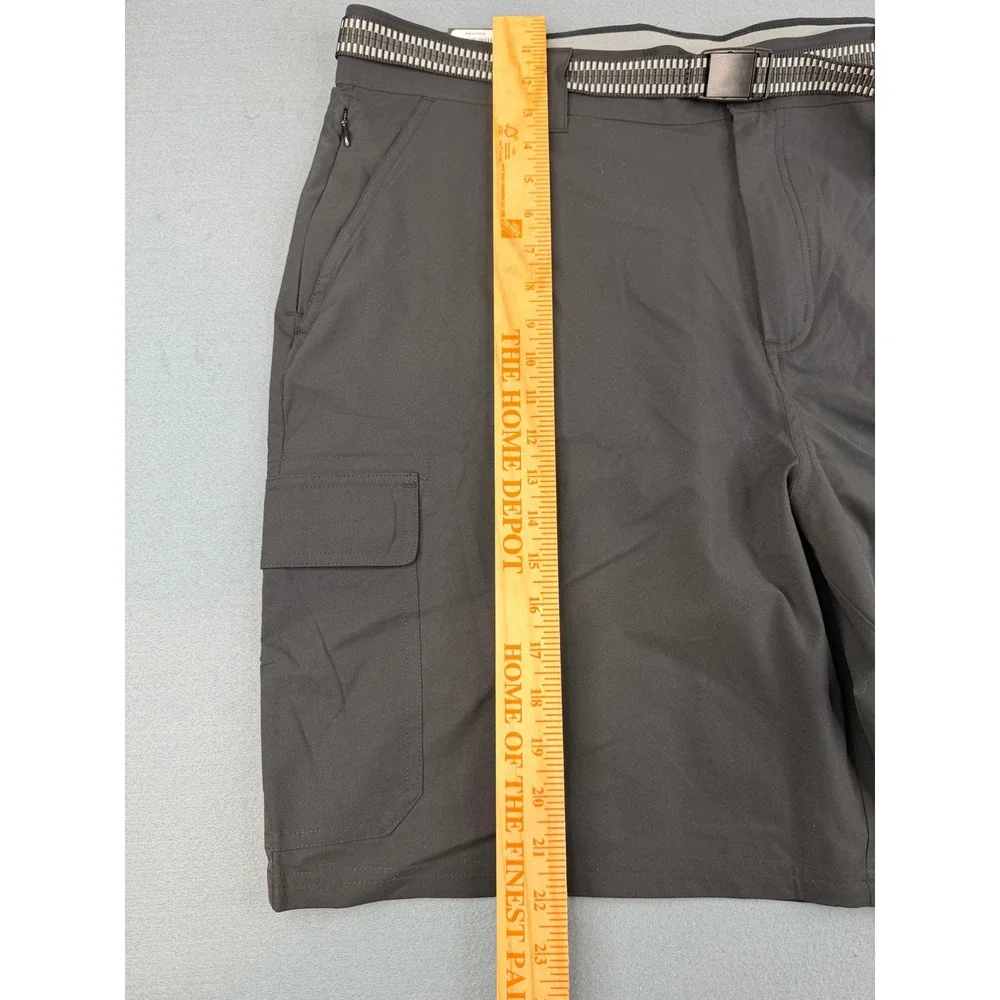 Orvis Cargo‎ Shorts Mens 40 Black 4-Way Stretch Adjustable Belt Outdoor Hiking